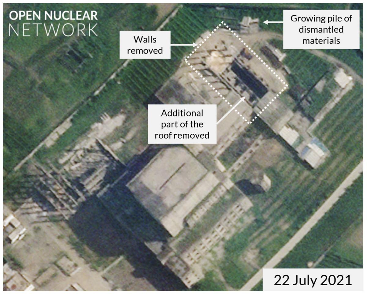 Recent construction at the 50 MWe reactor 