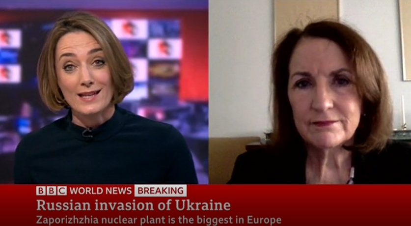 Laura on BBC World News