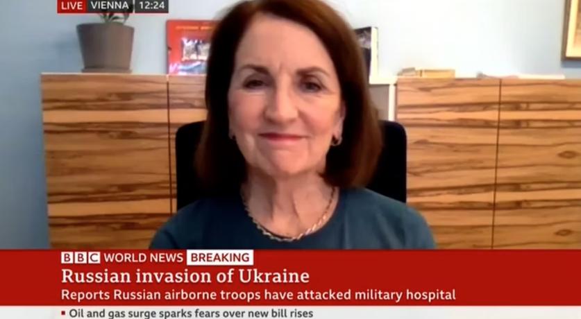 Laura on BBC World News