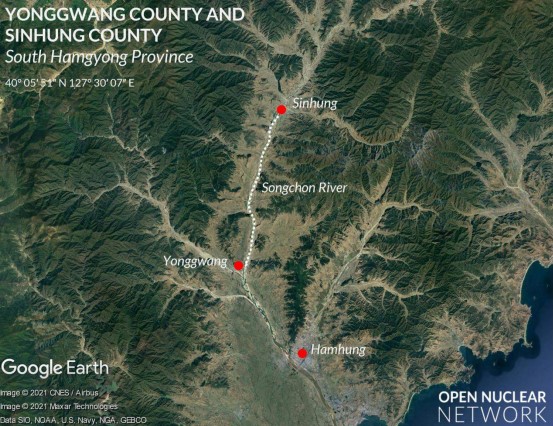 Sinhung County-Yonggwang County-Hamhung