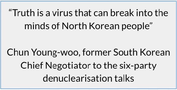 Truth is a virus that can break into the minds of Korean people